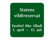 A17 · Vildtreservat med begrænset adgang · 10x10 cm.