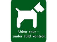 A27 · Hund uden snor, under fuld kontrol · 10x12 cm.