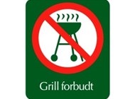 F27 · Grill forbudt · 10x12 cm.